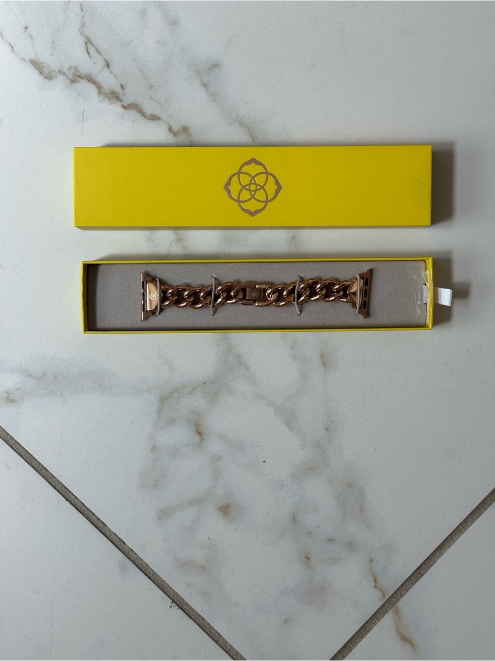 Kendra Scott Whitley Rose Gold Chain-Link Watch Band for Apple Watch Sz S/M NWT!